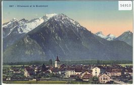 Villeneuve et le Grammont - Litho