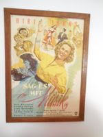 BIBI JOHNS altes Kino Plakat Film "SAG ES MIT MUSIK"