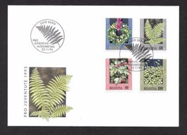 FDC Pro Juventute Serie 1993 J328 - J331 ET Bern 23.11.1993