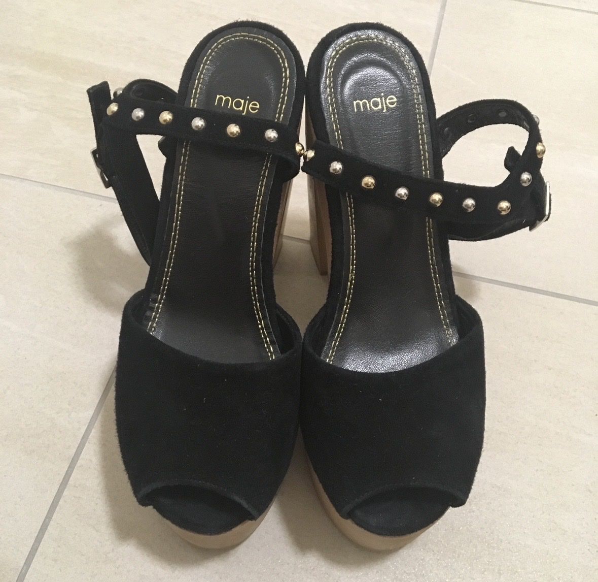 Maje Scarpe da donna: Maje Sandalen Schwarz Gr. 37 – Usato da Pfäffikon SZ venduto da Candy.Co.