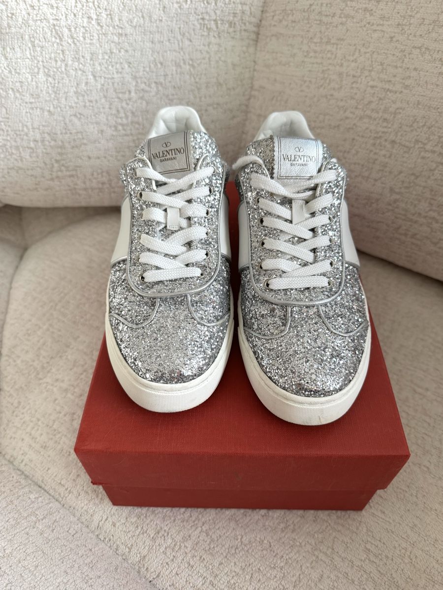 Valentino Scarpe da donna: Valentino Garavani Rockstud Sneaker Glitter – Usato da Zürich venduto da di_archive 2