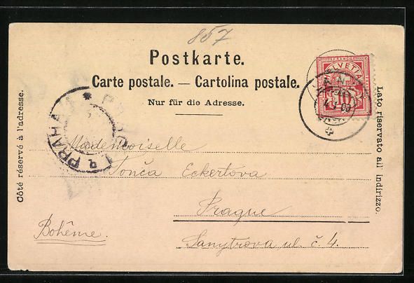 Cartoline postali: Lancy, Chateau de Lancy, Partien aus dem – Usato da Berlin venduto da bartko-reher 1
