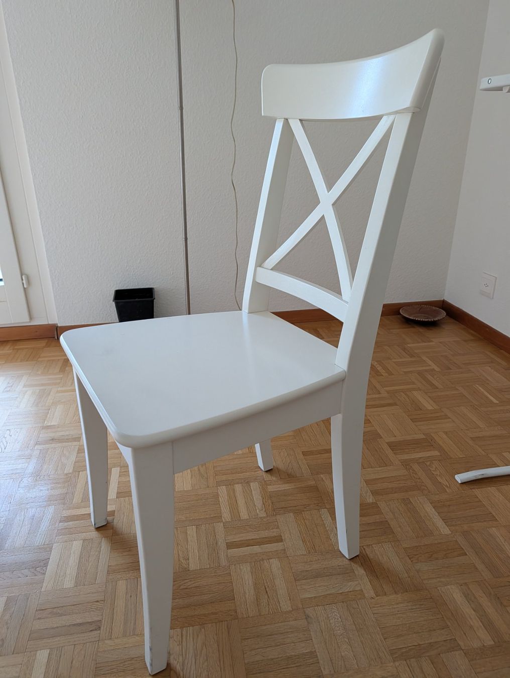 Ikea Tavoli: Table ronde extensible + 4 chaises IKEA INGATORP - blanc - – Usato da Genève venduto da mpi_yf9g 4