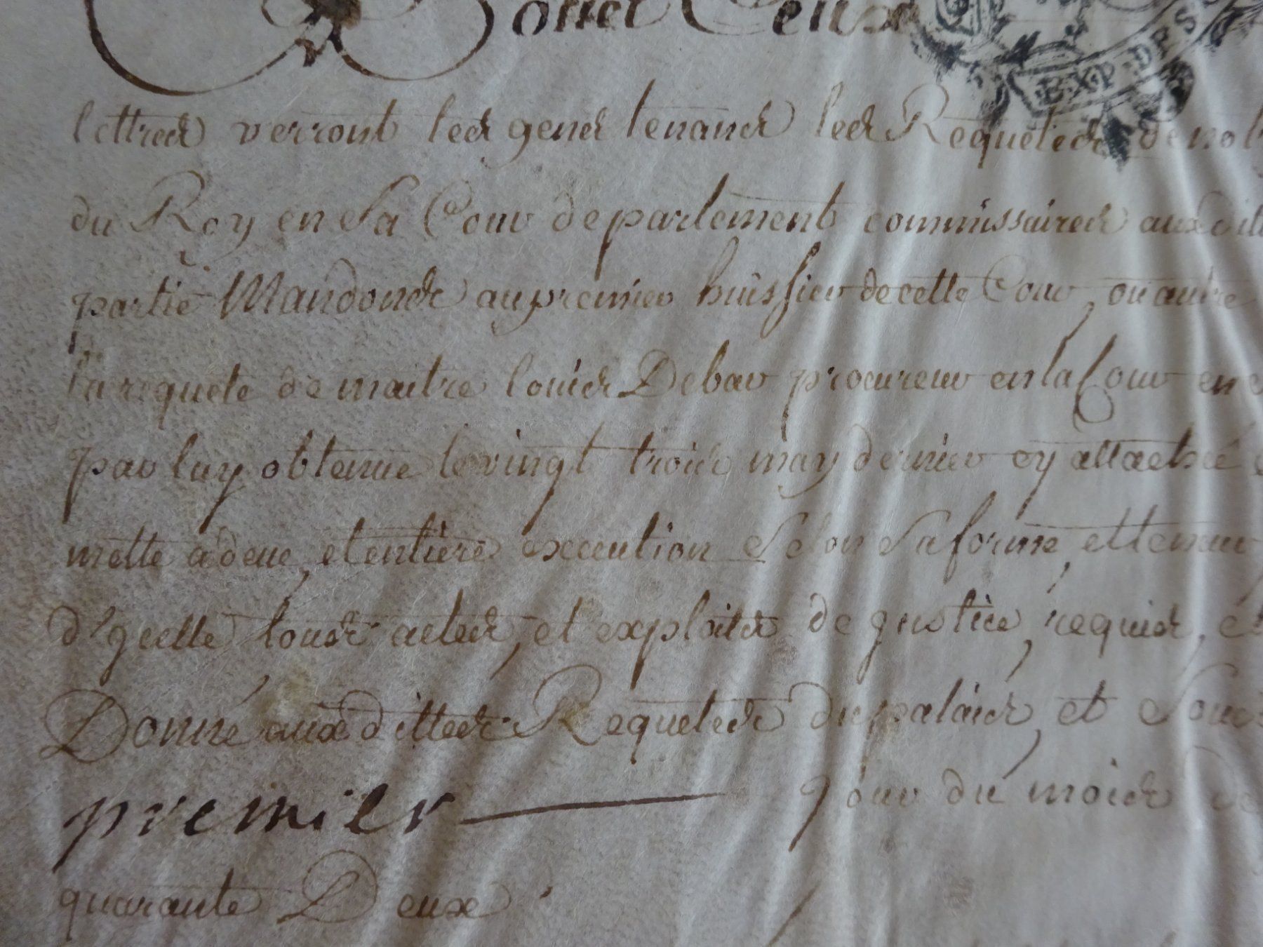 Bücher: Handzettel Pergament 1742 – Gebraucht aus Esslingen von eintagammeer 3