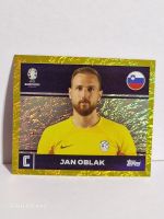 EM 2024 Topps Sticker Jan Oblak Gold Shiny