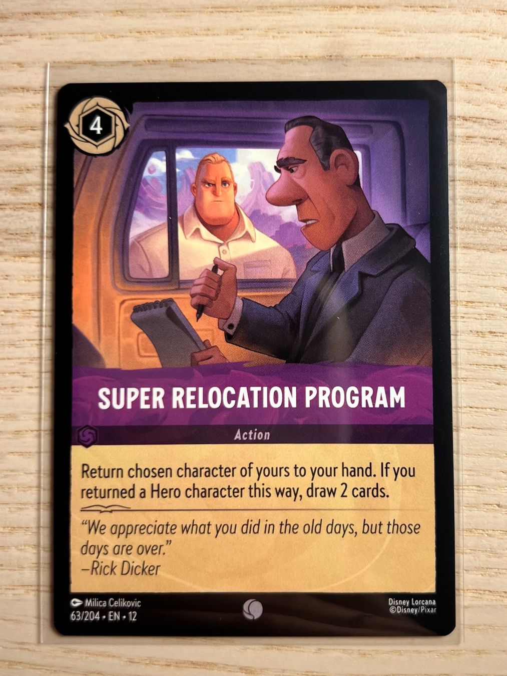 Disney Sammelbilder & Trading cards: Relocation Program 63 EN Disney Lorcana Wilds Unknown 12 – Neu (gemäss Beschreibung) aus Rafz von SaintCruz