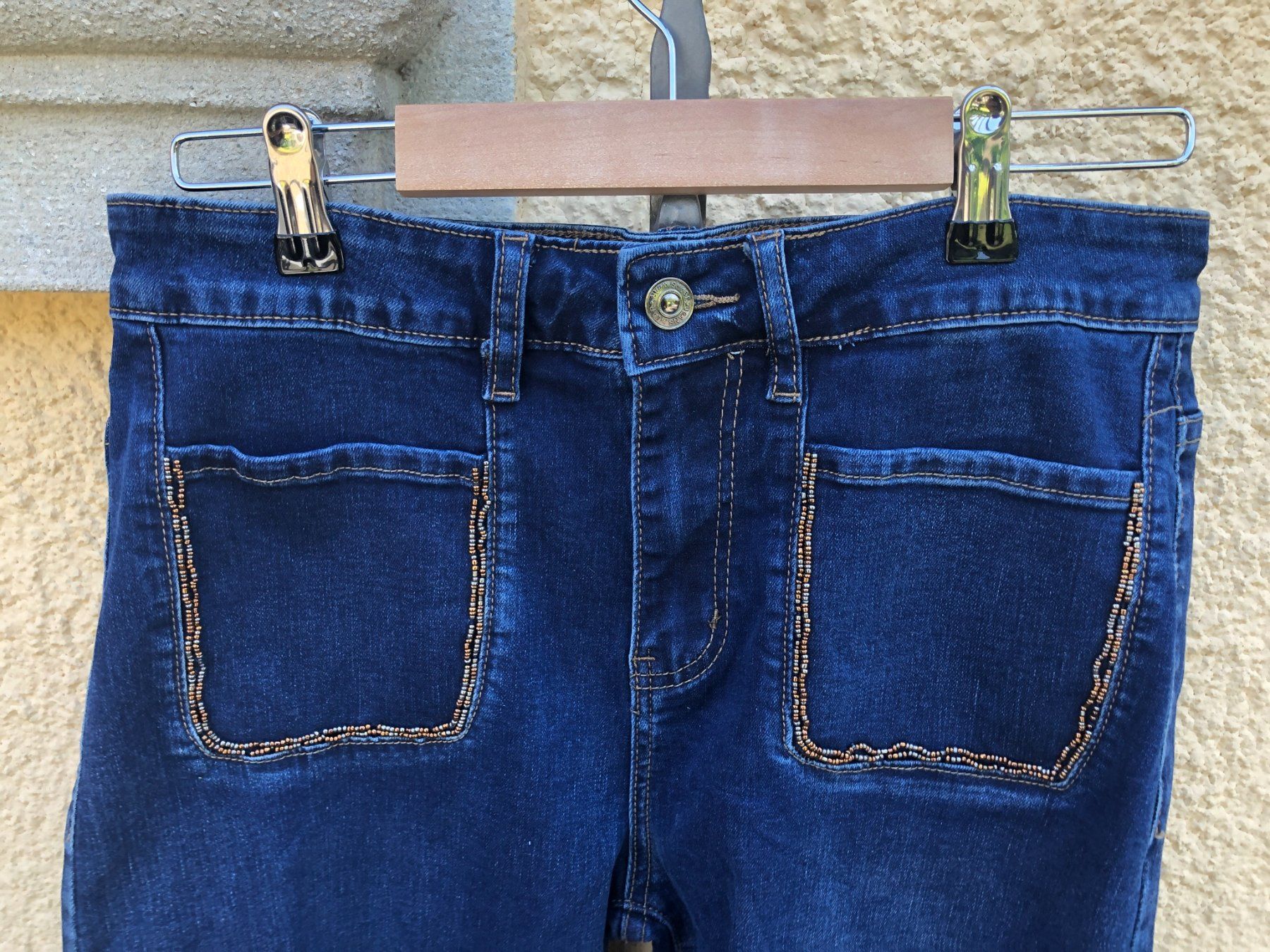 Jeans: Jeans mit Perlenrand & Taschen – Usato da Wädenswil venduto da Pixie_ 1