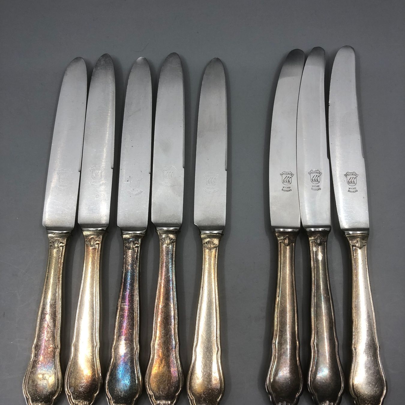 Posate: 8 Vorspeisemesser versilbert Wellner – Usato da Basel venduto da Tiabeanie 1