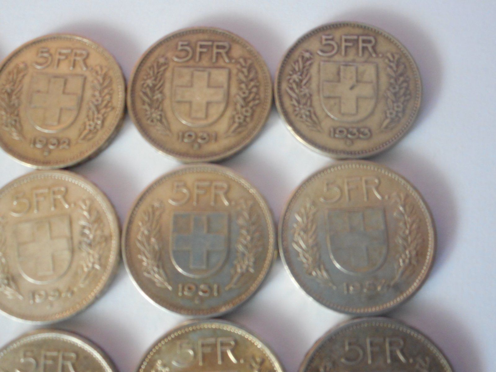 Tutti le monete: 16 x 5 Fr. silber – Usato da Kriegstetten venduto da pizlad2010 2