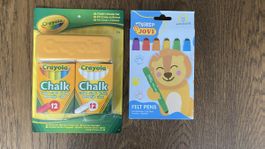 Crayola Kreide-Set und Jovi Filzstifte neu verpackt Malen 