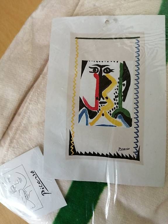 Teli da bagno: Picasso-Badetuch - 100x183cm - Neu+OVP – Nuovo e nell'imballaggio originale da Honau venduto da holunder3