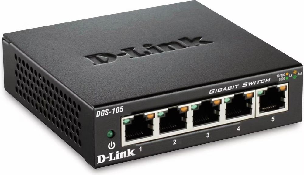 Dlink Hub & Switch: D-Link DGS-105 5 Port Gigabit Switch – Usato da Rüti ZH venduto da sherrmann