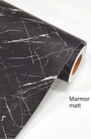 Marmor Folie schwarz matt Dekorfolie 1m x 1.22m