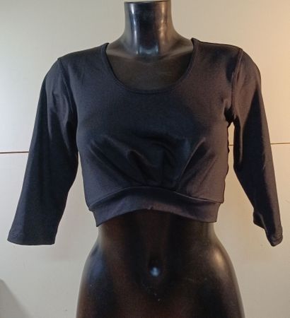 Crop Top, Gr. S Damen, neu und schwarz. (nov263)