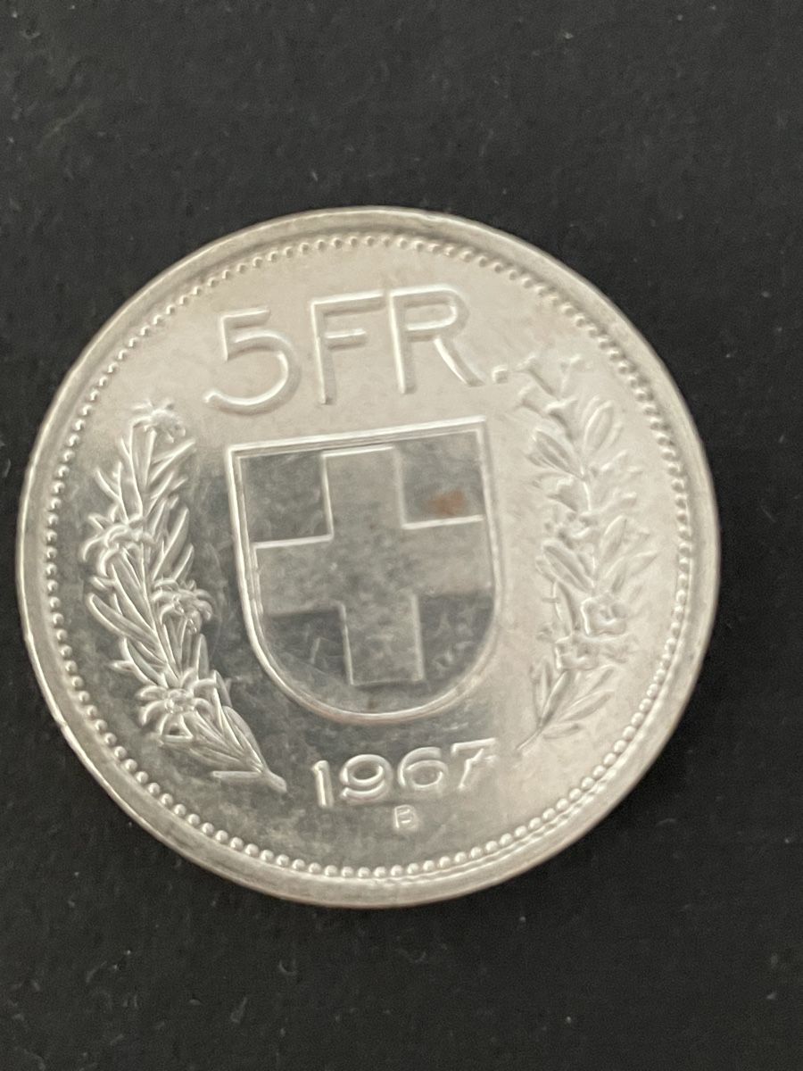 Tutti le monete: 5.- Silber CH Jahr 1967 – Usato da Meierskappel venduto da Hala03 4