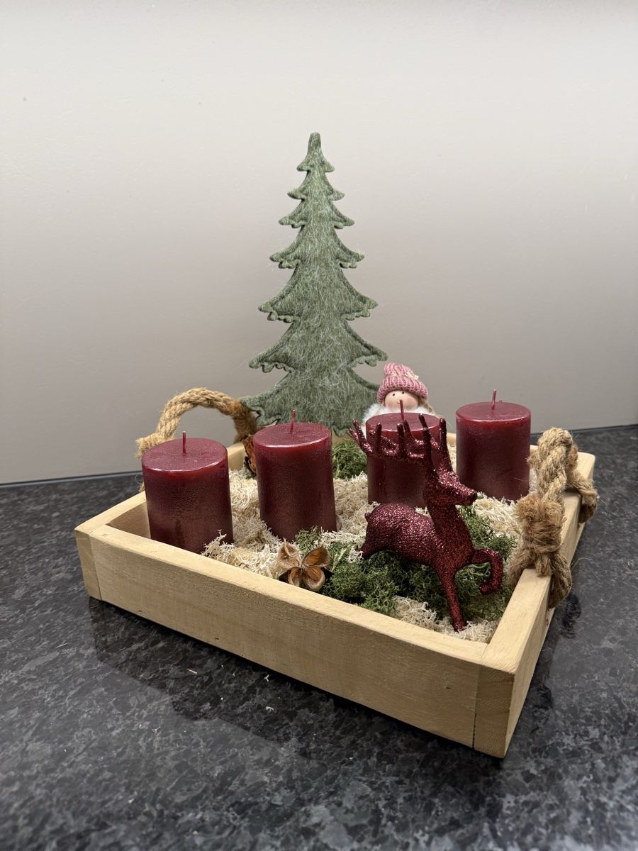 Tutte le decorazioni: Selbstgemachter Adventskranz – Nuovo (secondo la descrizione) da Goldingen venduto da Wibli96 1