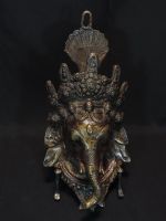 Ganesha Maske Wanddekoration Messing