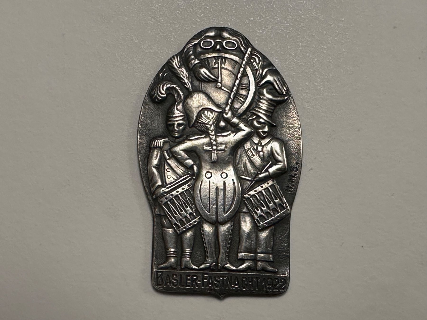 Basler Placchette & Badge: Fasnacht Basel SILBER 1922 – Difettoso da Basel venduto da fasnachtsoutlet1965