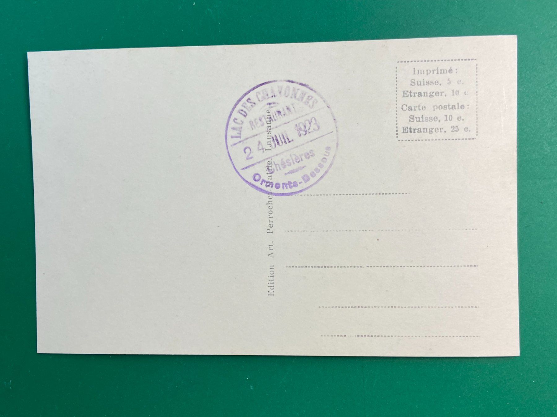 Cartoline postali: Lac de Chavonnes – Usato da Steg VS venduto da danwer74 1