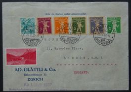 Brief mit Mischfrankatur 6  x  -.05 Rp. + Vignette