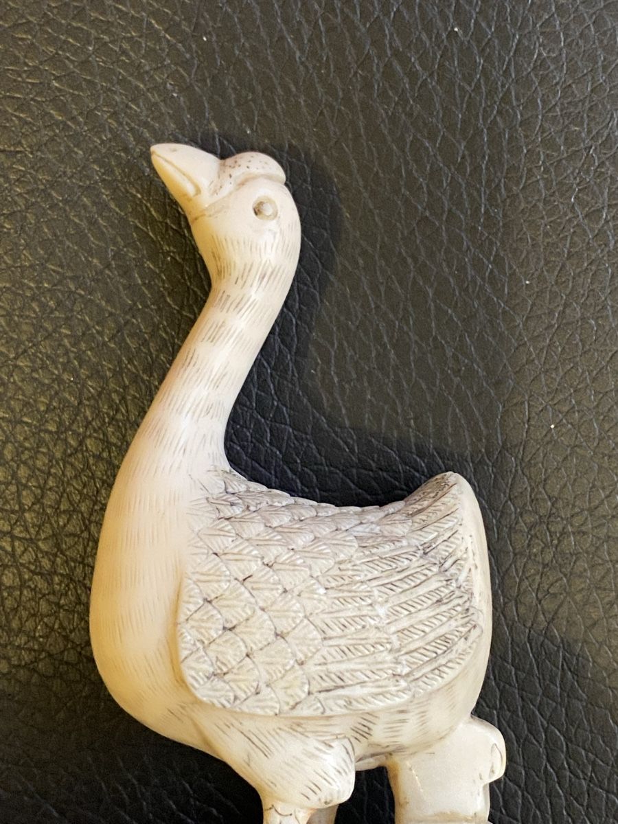 Statuette: Sehr schöne alte geschnitzte Figur aus Horn oder Zahn – Usato da Mosnang venduto da Goldwasser 3