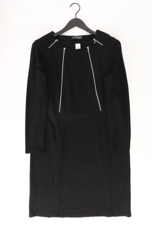 Doris Streich Langarmkleid Gr. 40 schwarz aus Modal