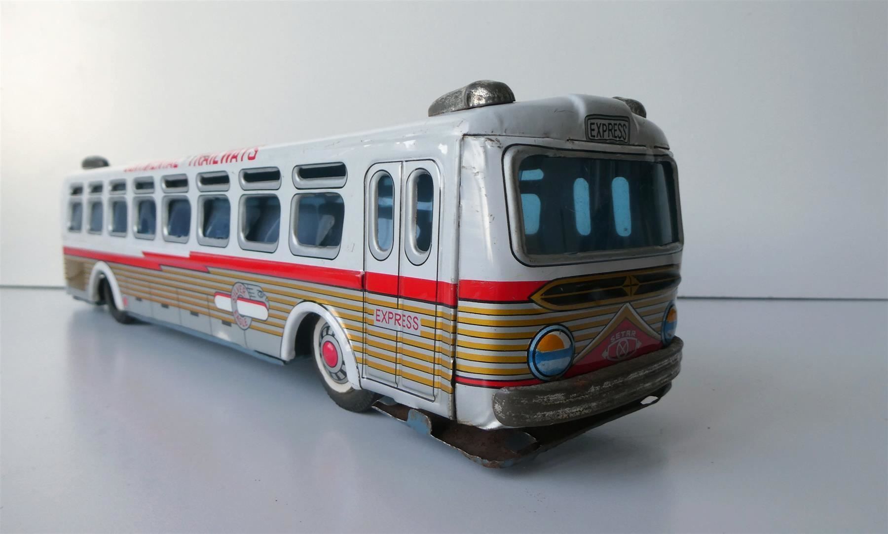 Modellini d'auto: Blechauto Setra Bus Continental Eagle Express Tin Japan – Usato da Frauenfeld venduto da Astra13 4