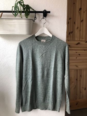 Pull H&M Homme Taille S vert gris