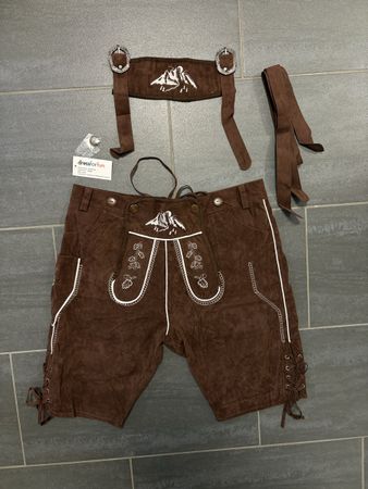 Braune Lederhosen L