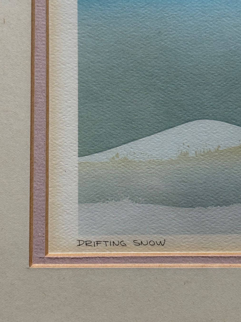 Grafica & Litografie: Lithographie PETER MARKGRAF Drifting Snow – Usato da Konolfingen venduto da petzipetz 1