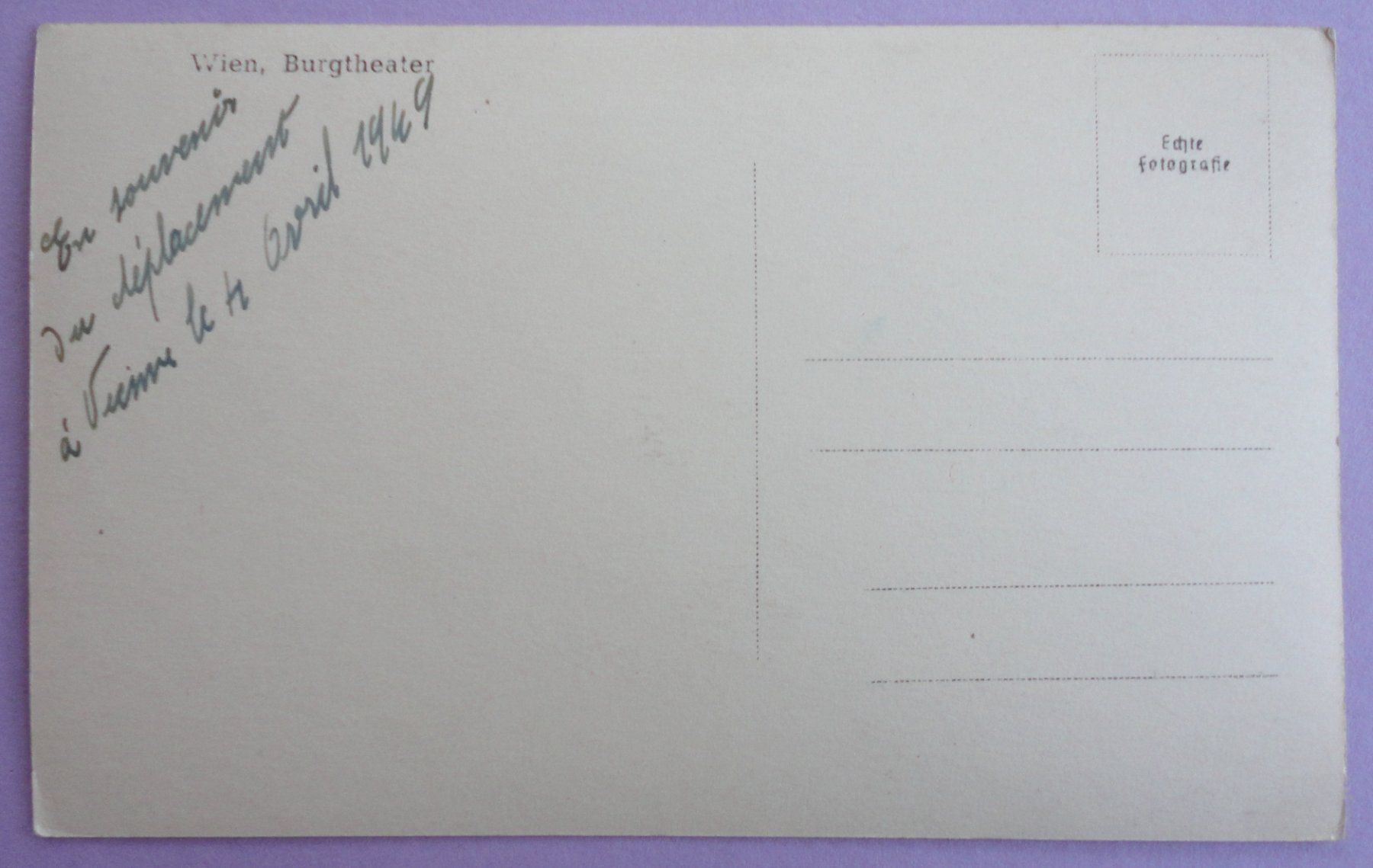 Cartes postales: Wien, Burgtheather – D'occasion à Fétigny par Billy2miny 1