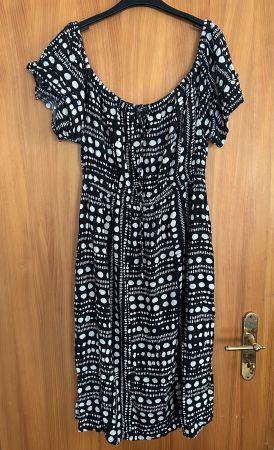 Kleid von Next, Grösse 44, Schwarz/Weiss