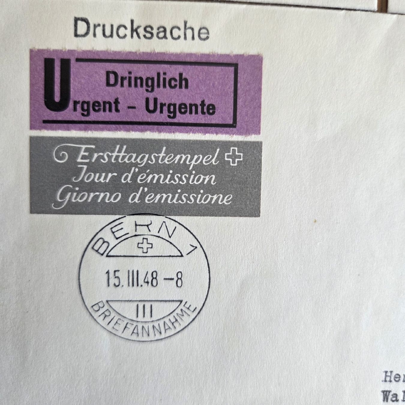Tutti i francobolli: 3 Ersttagsbriefe mit Top Marken u. Stempel von 1948.. – Usato da Stans venduto da Ducati16 8