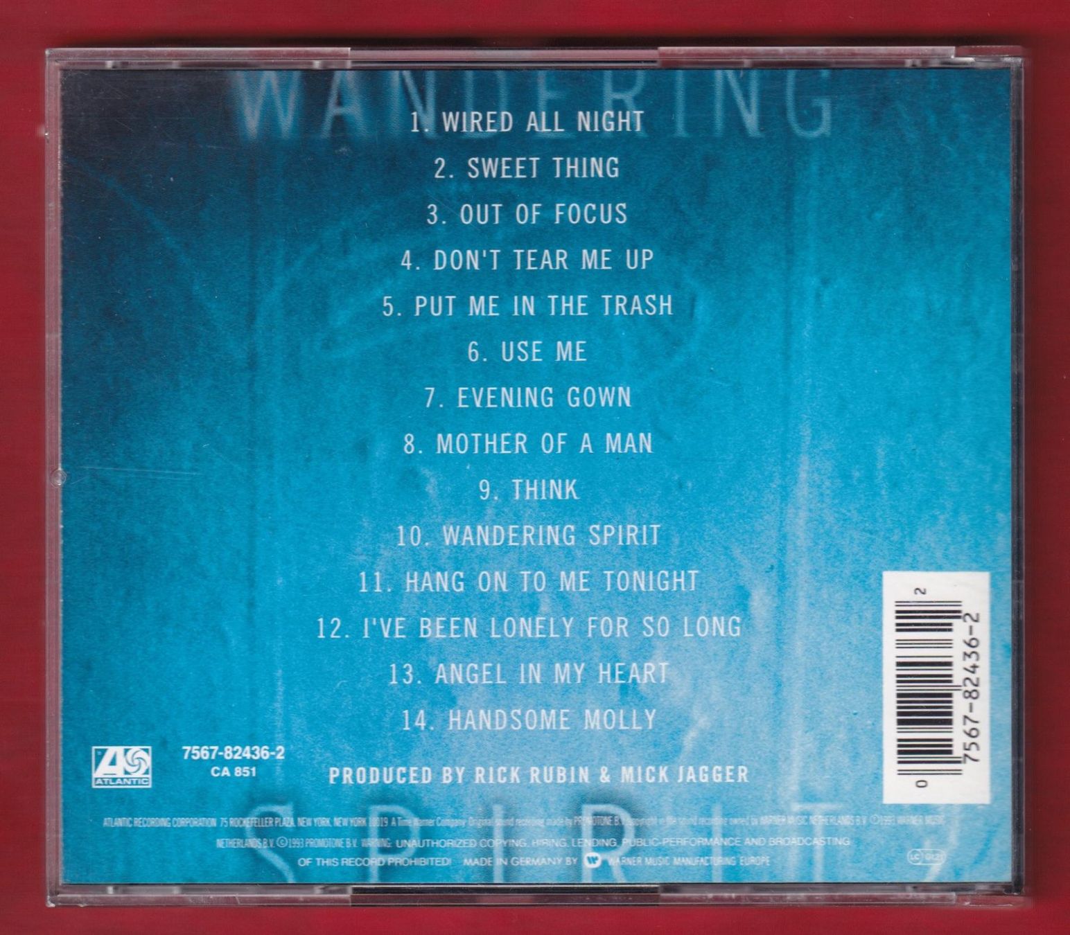 CD: Mick Jagger - Wandering Spirit (CD) – Usato da Zürich venduto da Pfluftl2000 1