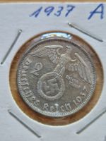 2 Reichsmark 1937 A - Deutsches Reich Original- ab Fr. 1.--!