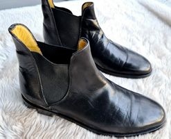 STIEFEL BOOTS MELVIN & HAMILTON 36 LEDER SCHWARZ TOP SCHUHE