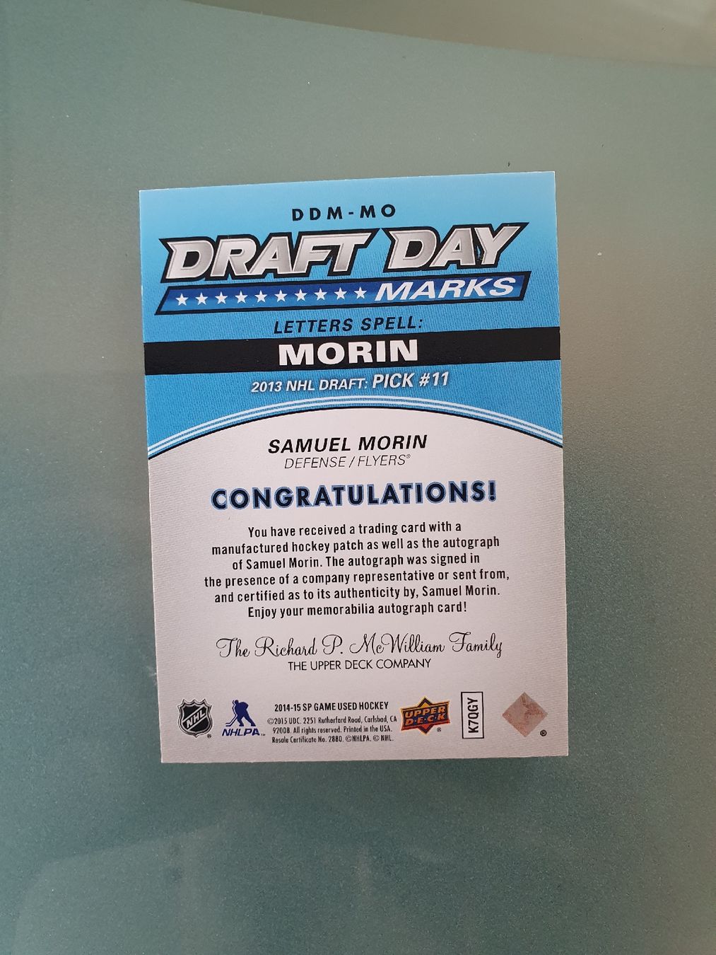 NHL Sammelbilder & Trading cards: NHL Draft Day Marks Karten – Gebraucht aus Büren an der Aare von Trash4 1