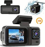 Dashcam Auto 3-Kanal 1080P DVR Nachtsicht Rückfahrkamera IP