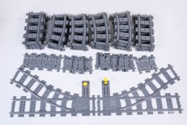 Schienen und Weichen zu Legoeisenbahn