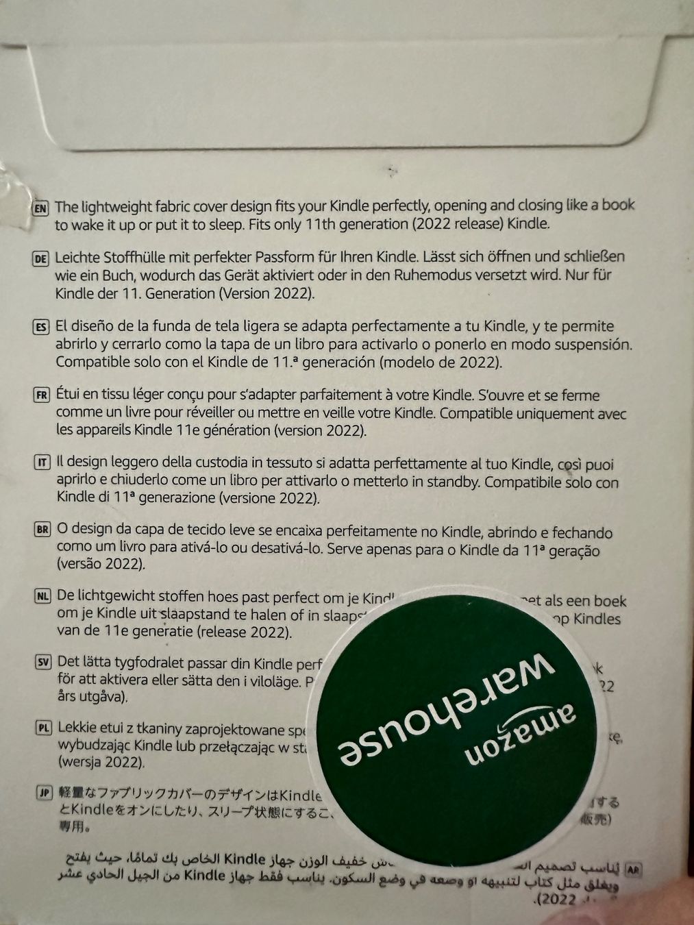 Covers & Borse: Kindle 11. Generation Stoff Cover mint neuwertig – Nuovo (secondo la descrizione) da Winterthur venduto da Fishriver 5