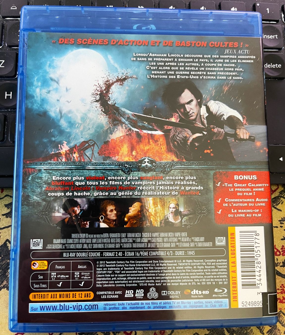 Alle DVDs: Abraham Lincoln, Vampire Hunter (2012) - Blu-ray – Gebraucht aus Semsales von __Florian__ 2
