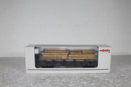Märklin 46282 Flachwagen mit Holzladung  der K.Bay.Sts.B.