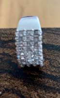 Ring Sterling Silber NEU, besetzt Zirkonia Gr.18/19