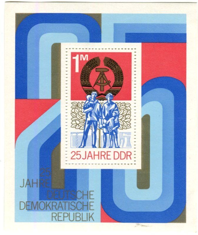 Alle Briefmarken: Block "25 Jahre DDR". DDR. – Neu und originalverpackt aus Basel von Butsch5