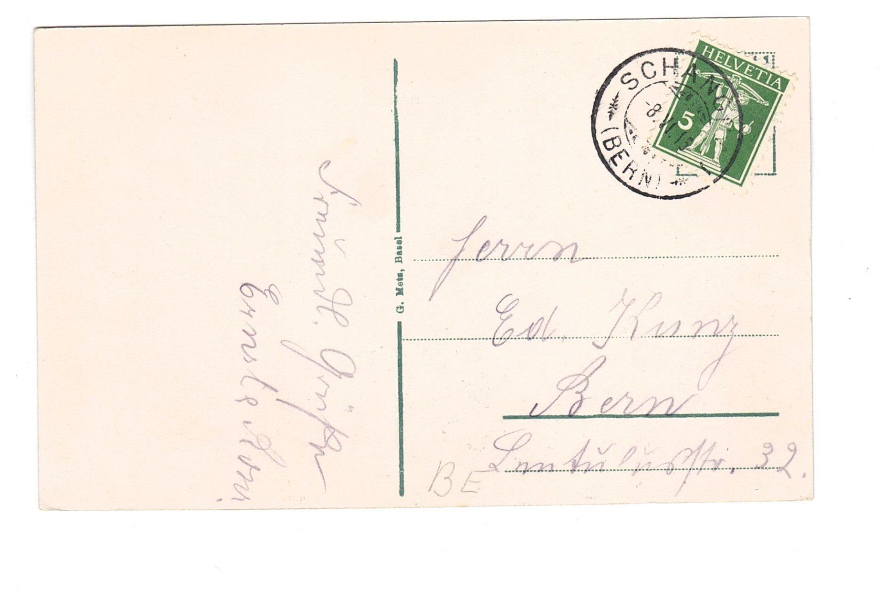 Cartoline postali: Ansichtskarte Gruss aus Schangnau – Usato da Büetigen venduto da philat 1