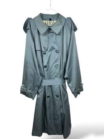 Trench-Coat Burberry Vintage Gris ~ L - 46 Long