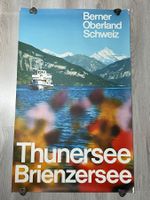 Plakat Original Foto W. Studer Thunersee Brienzersee 1970