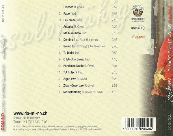 CDs: Gypsy String Quartet Domino SALONFÄHIG? Nik Rechsteiner CHCD – Gebraucht aus Kandergrund von Sososo 1