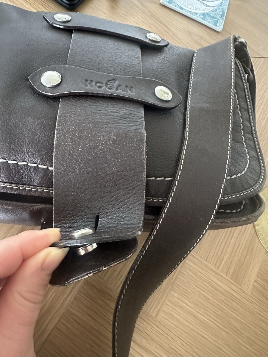 Borse da donna: Hogan Ledertasche, braun – Usato da Zürich venduto da millaiana 2