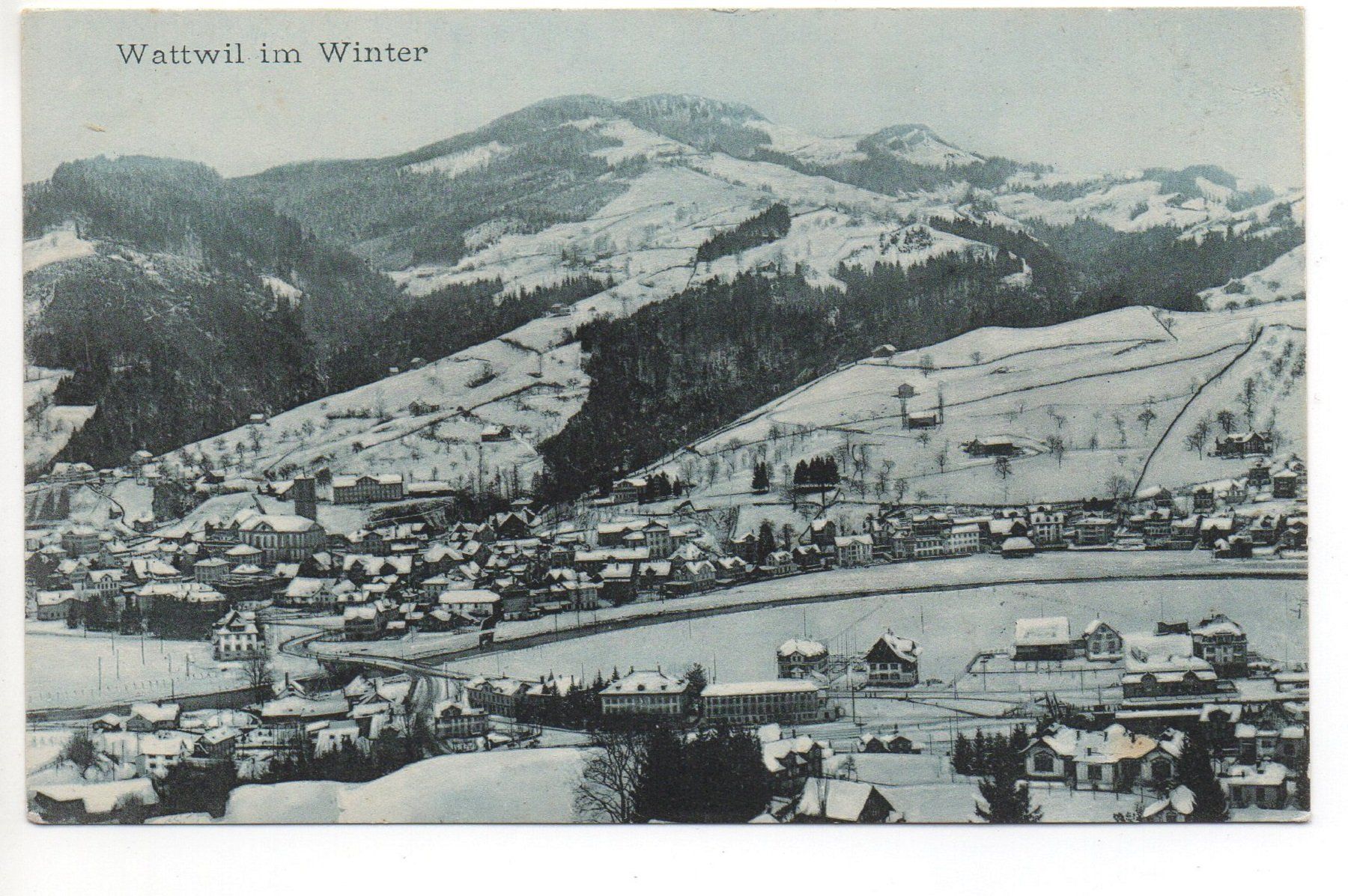 Ansichtskarten: WATTWIL im Winter – Neu (gemäss Beschreibung) aus Jona von philajona